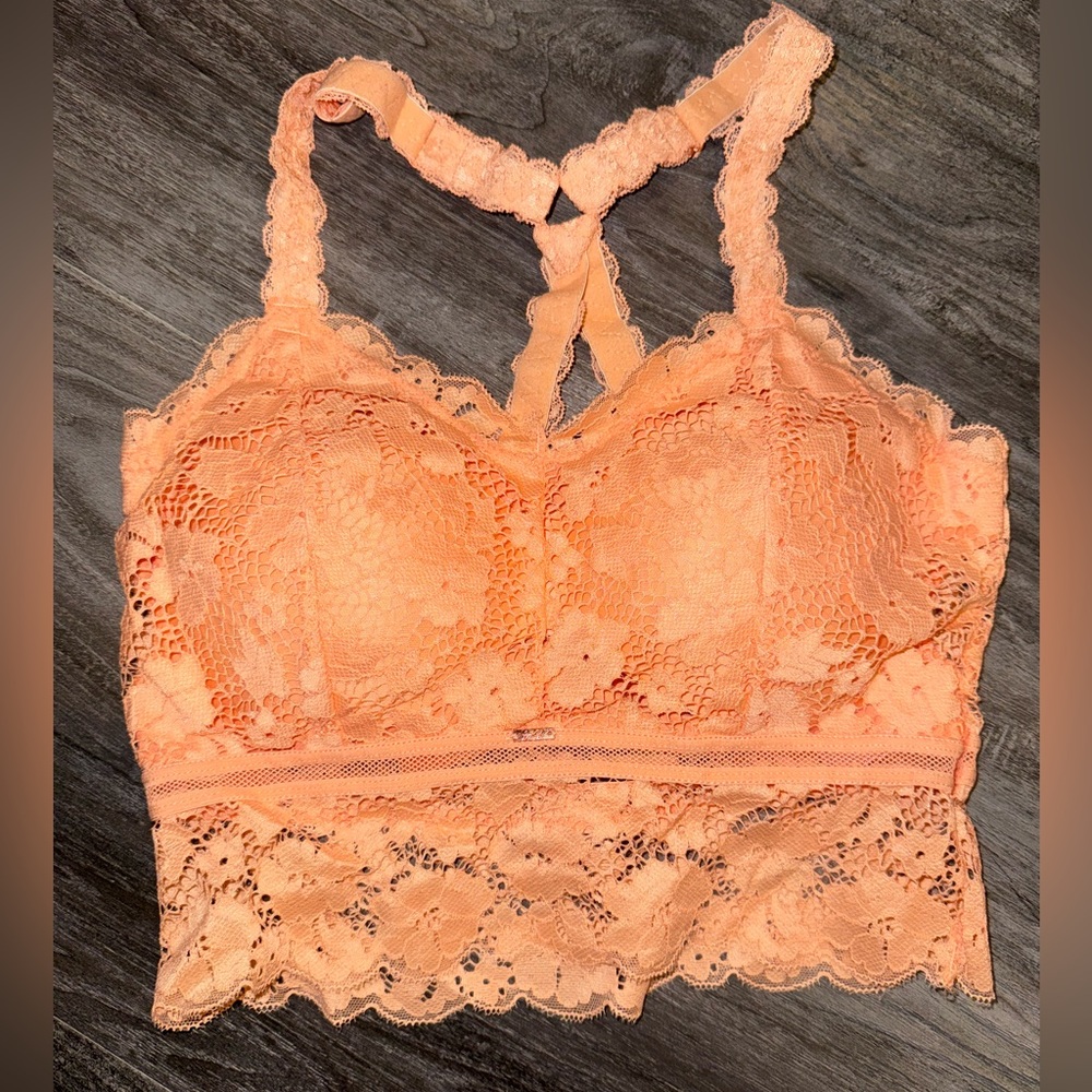 Jady K Juliette Lace Bralette in Peach S/M New in package